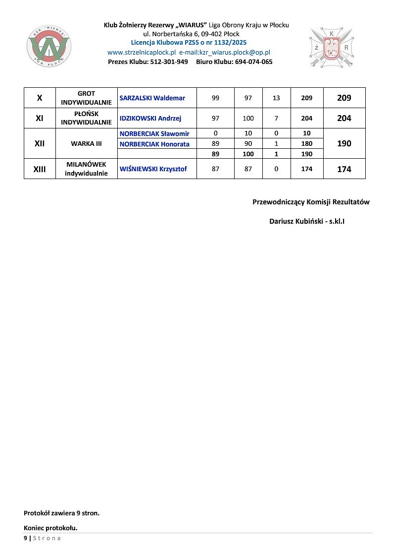 II rundakż 2025 9