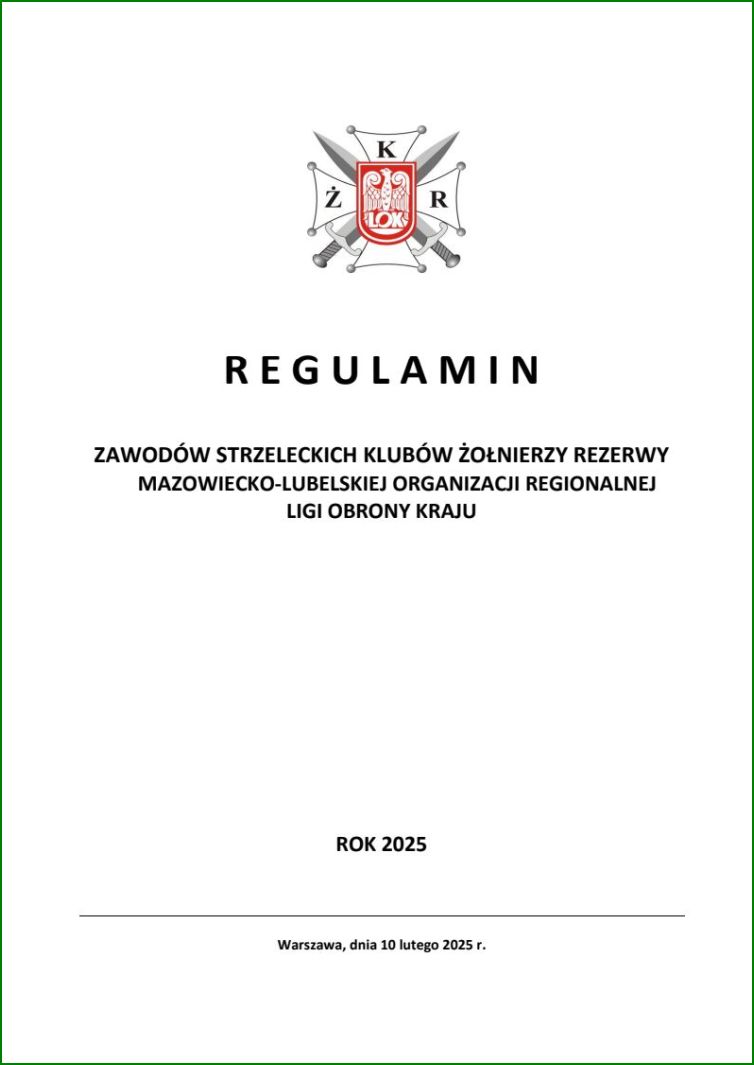 Regulamin zawodów KŻR-LOK 2025 1