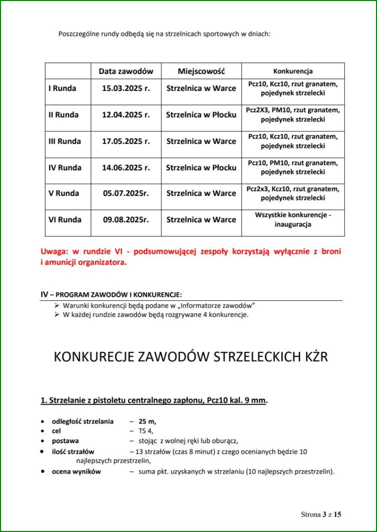 Regulamin zawodów KŻR-LOK 2025 3