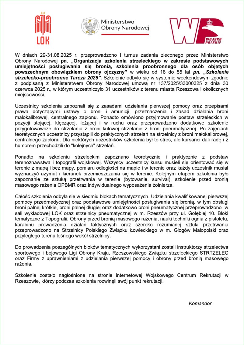 turnus I Strzelec Rzeszów