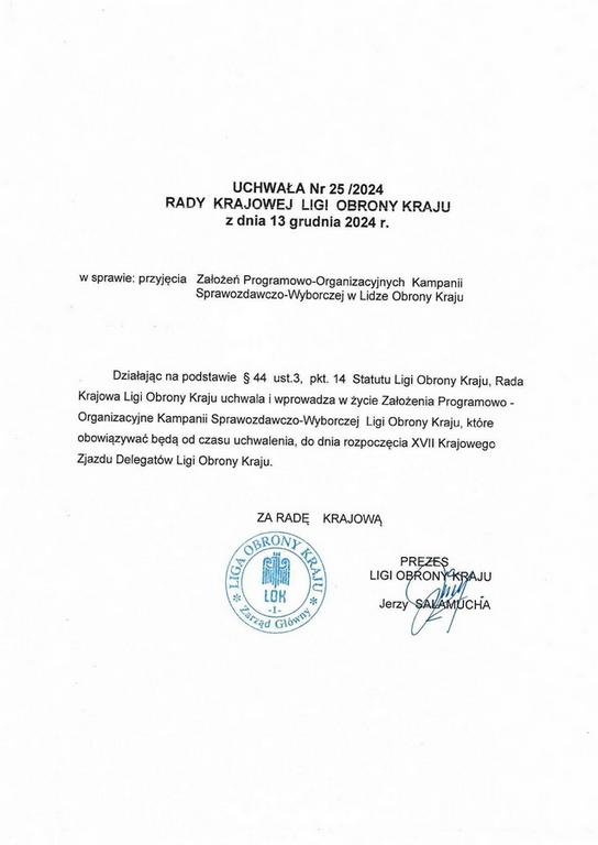 tekst uchwały