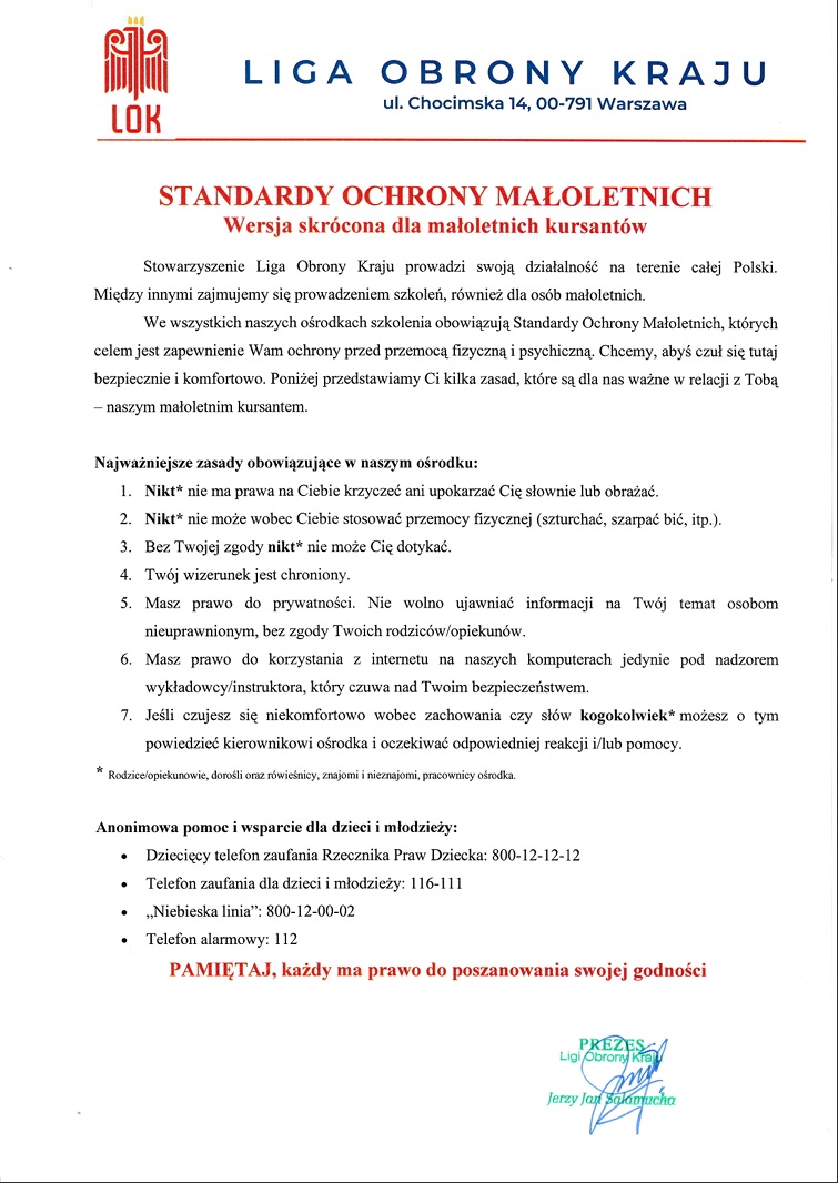 Ochrona małoletnich