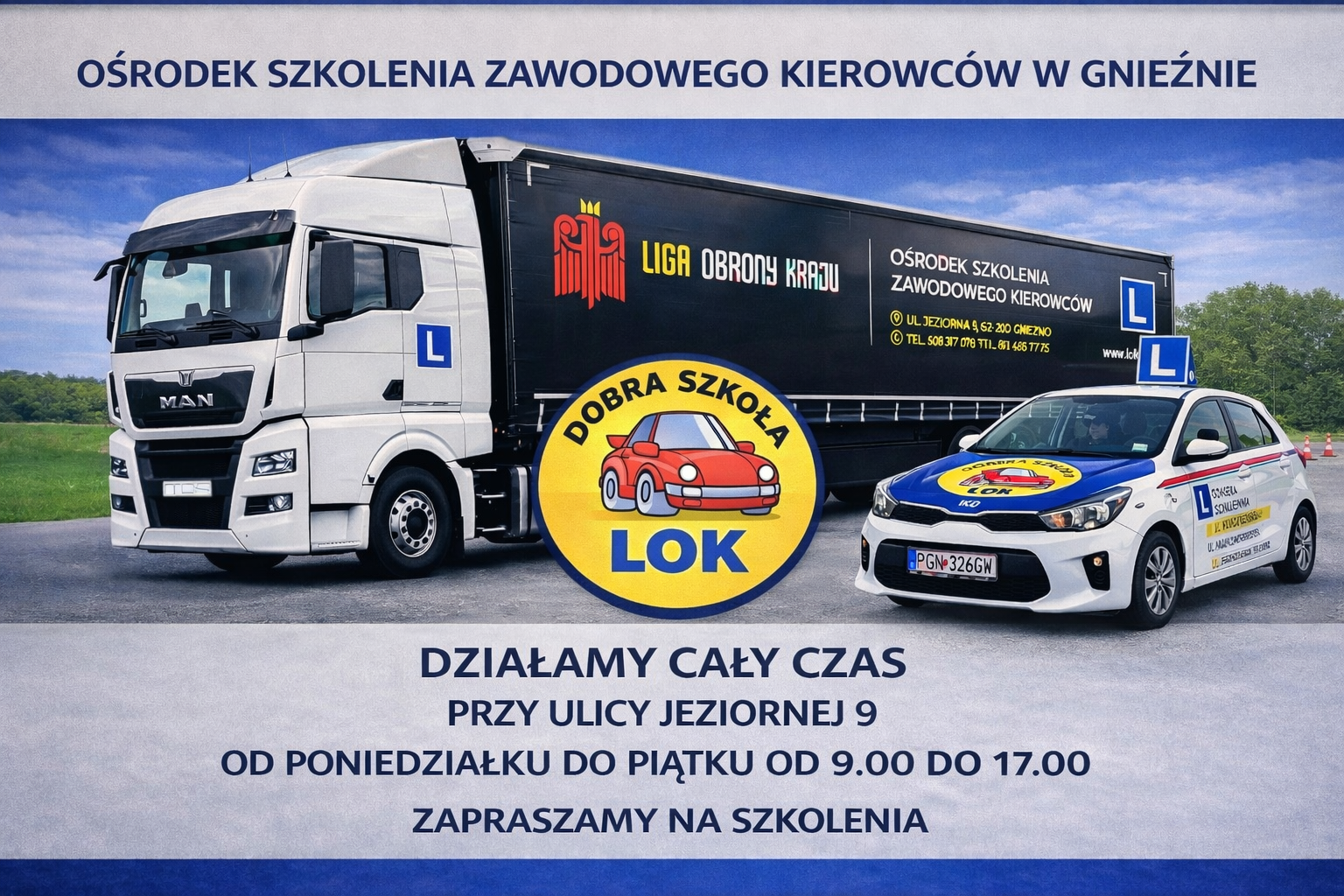 MAN z naczepą